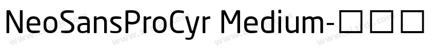 NeoSansProCyr Medium字体转换